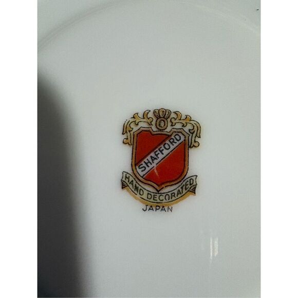 Shafford Tea Cup and Saucer, Hand Painted, Japan, Translucent - Picture 4 of 7